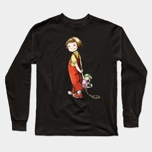 Beezus and Ramona | Beverly Cleary Long Sleeve T-Shirt by bubble_designer